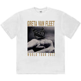 Greta Van Fleet: World Tour Butterfly T-shirt – officielt merchandise