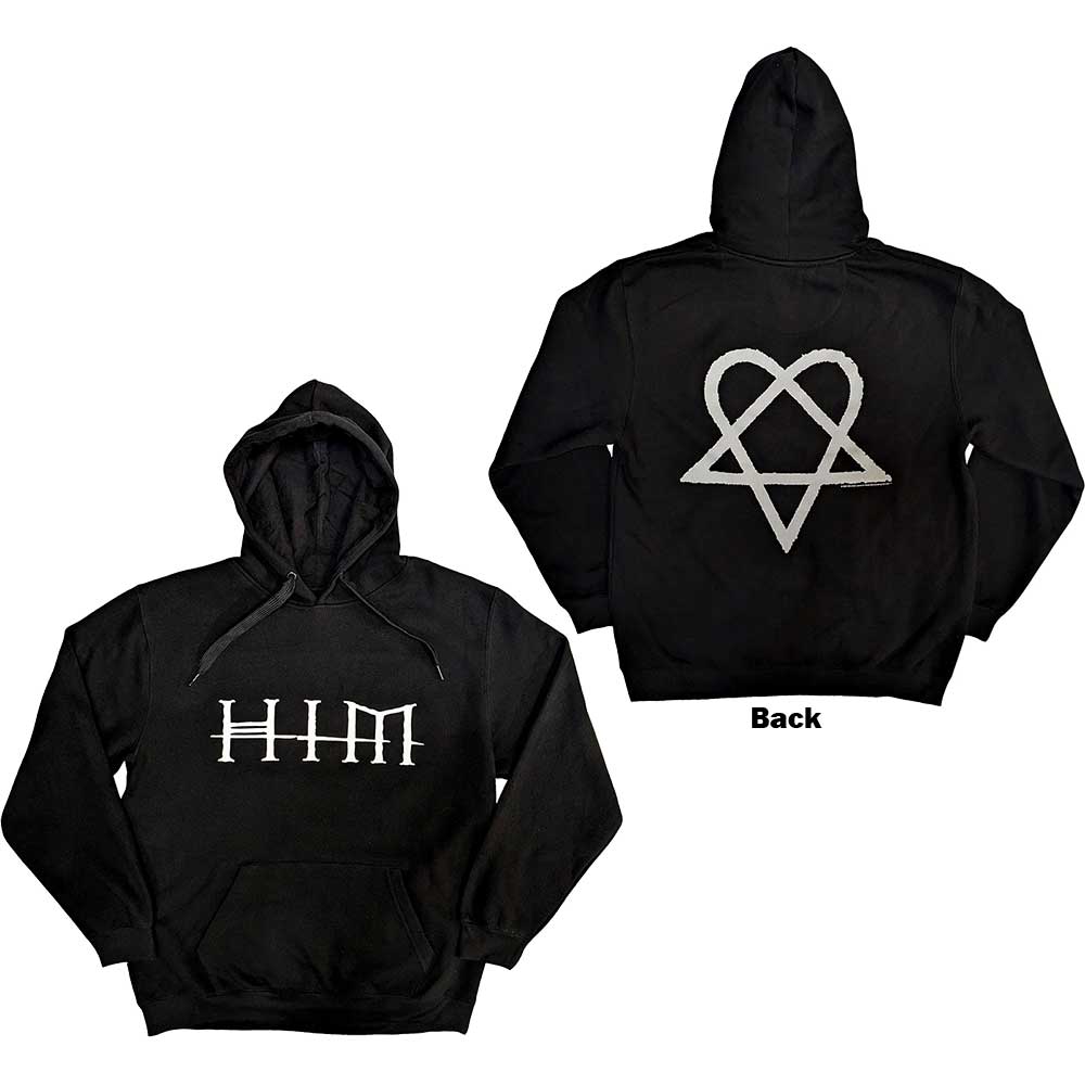 HIM: Logo Pullover Hoodie (Back Print)