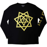 HIM: Heartagram Honeycomb (Sleeve Print) Long Sleeve – officielt merchandise