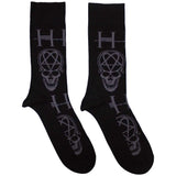 HIM: Heartagram Skull Ankle Socks