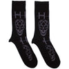HIM: Heartagram Skull Ankle Socks