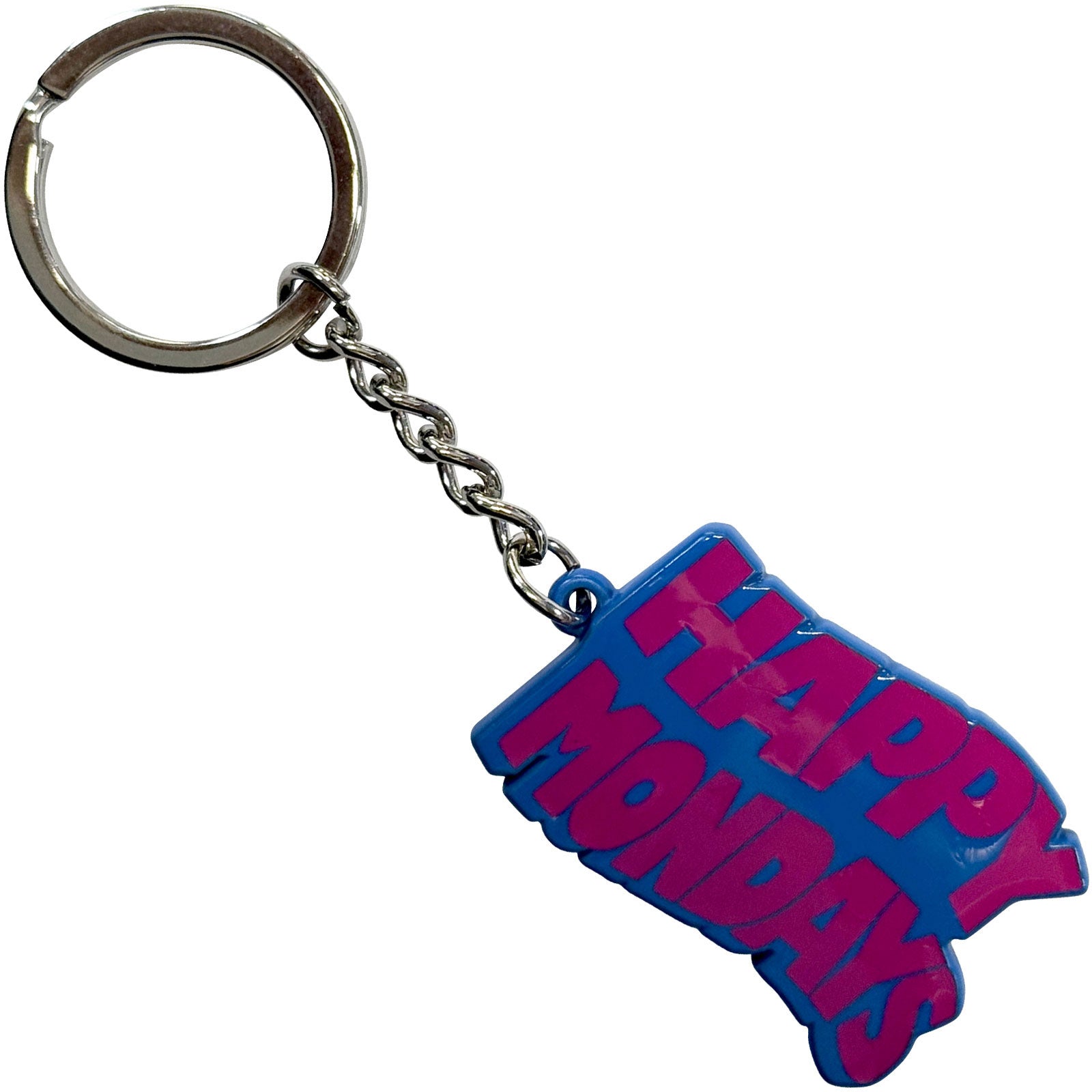 Happy Mondays: Wavy Logo Nøglering – officielt merchandise