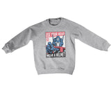 Use Your Head - Wear A Helmet Kids Sweatshirt Kids Sweatshirt fra Kids