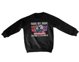 Side By Side Bullies Don't Stand A Chance Kids Sweatshirt Kids Sweatshirt fra Kids