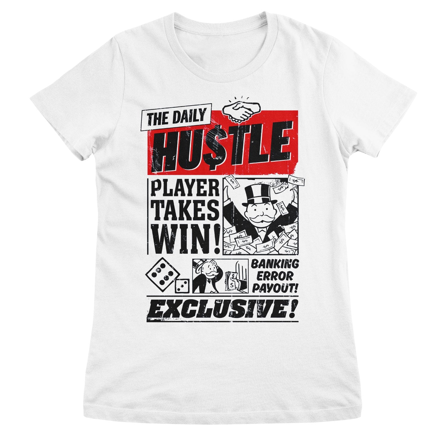 Monopoly - The Daily Hustle Girly Tee Girly Tee fra Monopoly