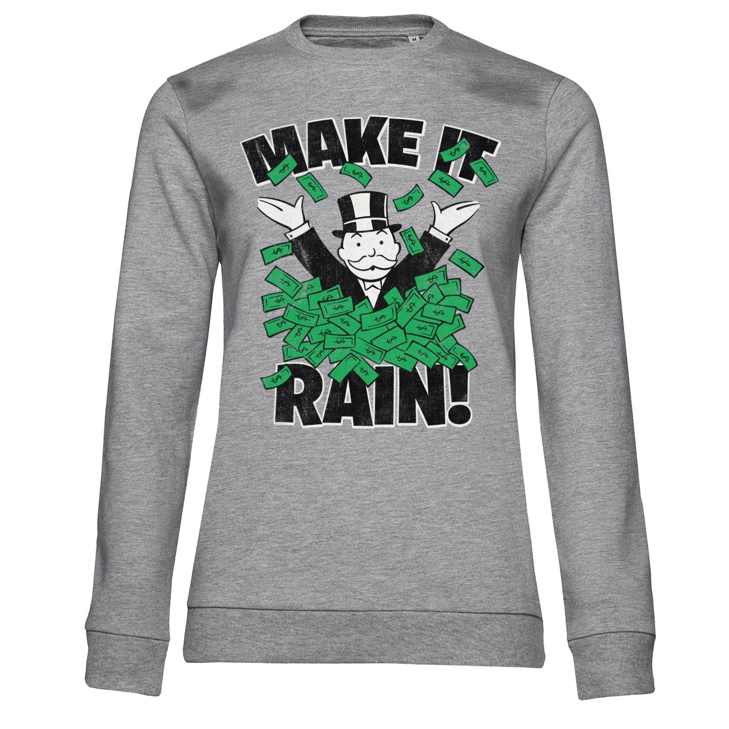 Monopoly - Make It Rain Girly Sweatshirt Girly Sweatshirt fra Monopoly