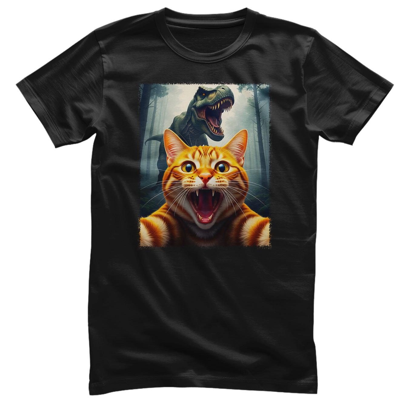 Cat Panic Dino Tee