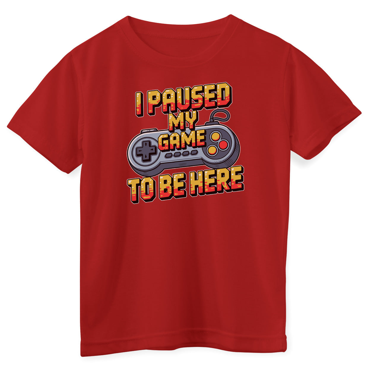I Paused My Game To Be Here Kids Tee