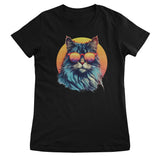 Sunset Cat Shades Girly Top