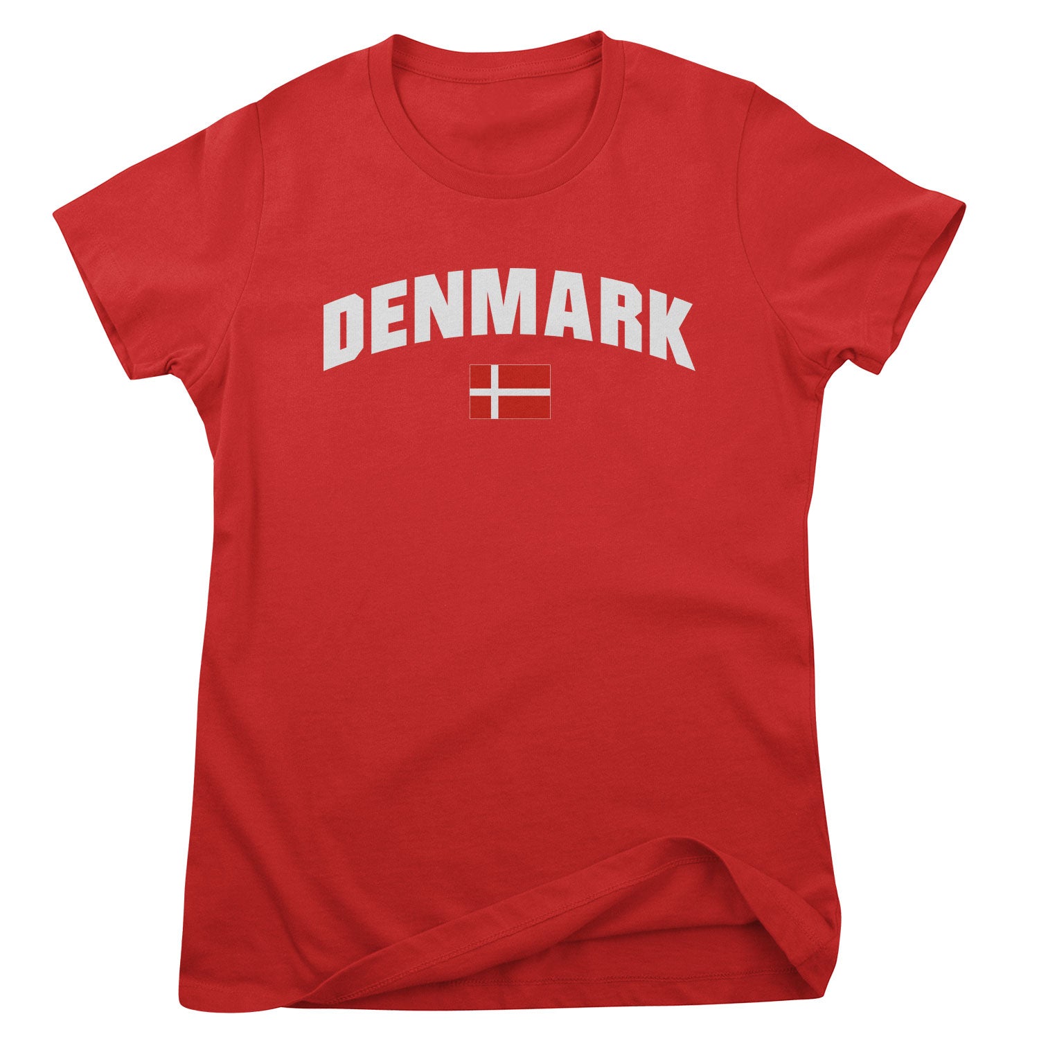 Denmark Flag Girly Tee