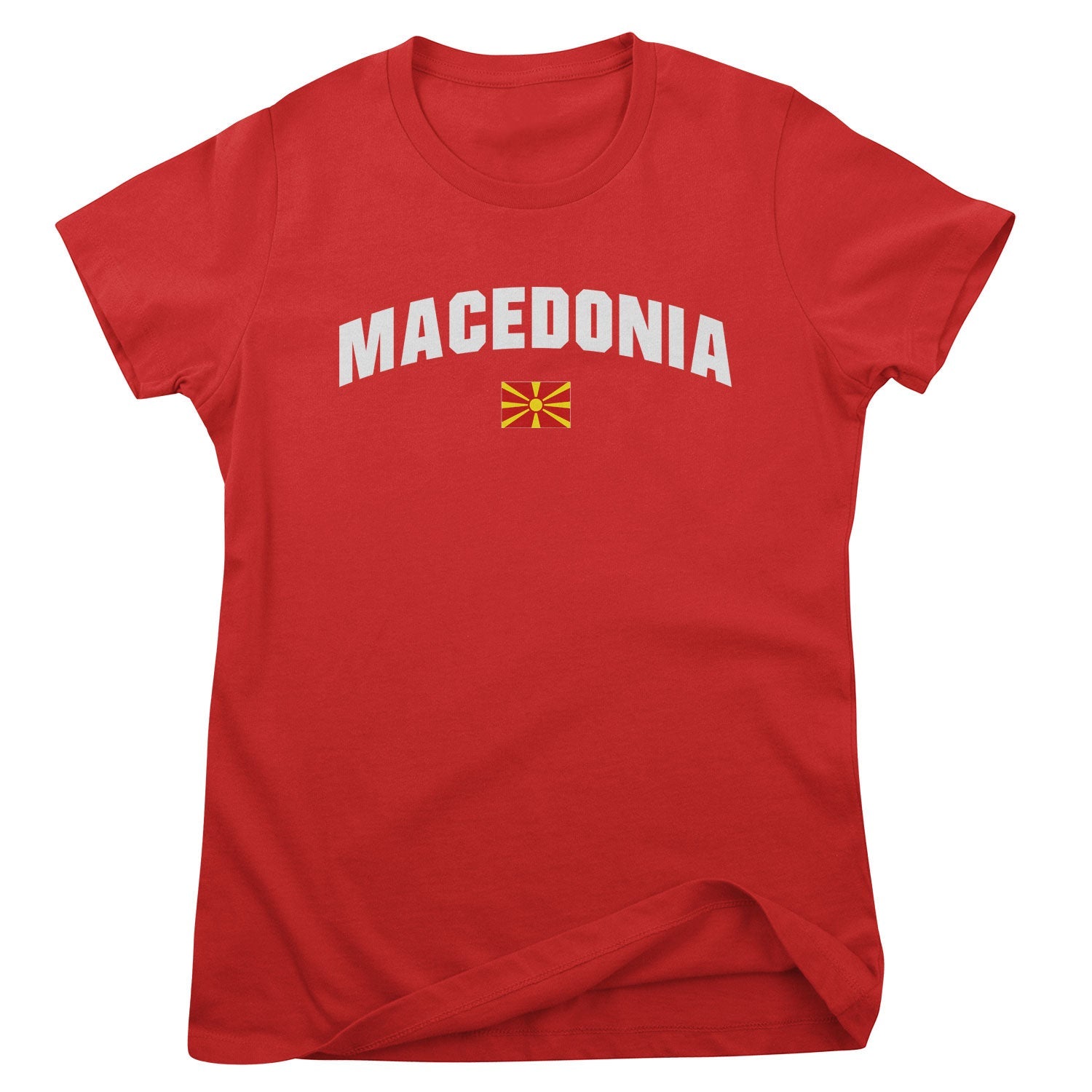 Macedonia Flag Girly Tee