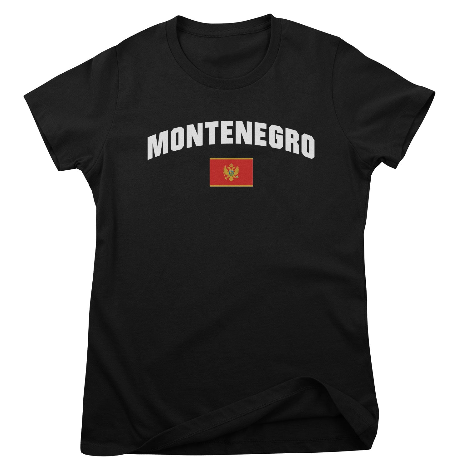 Montenegro Flag Girly Tee