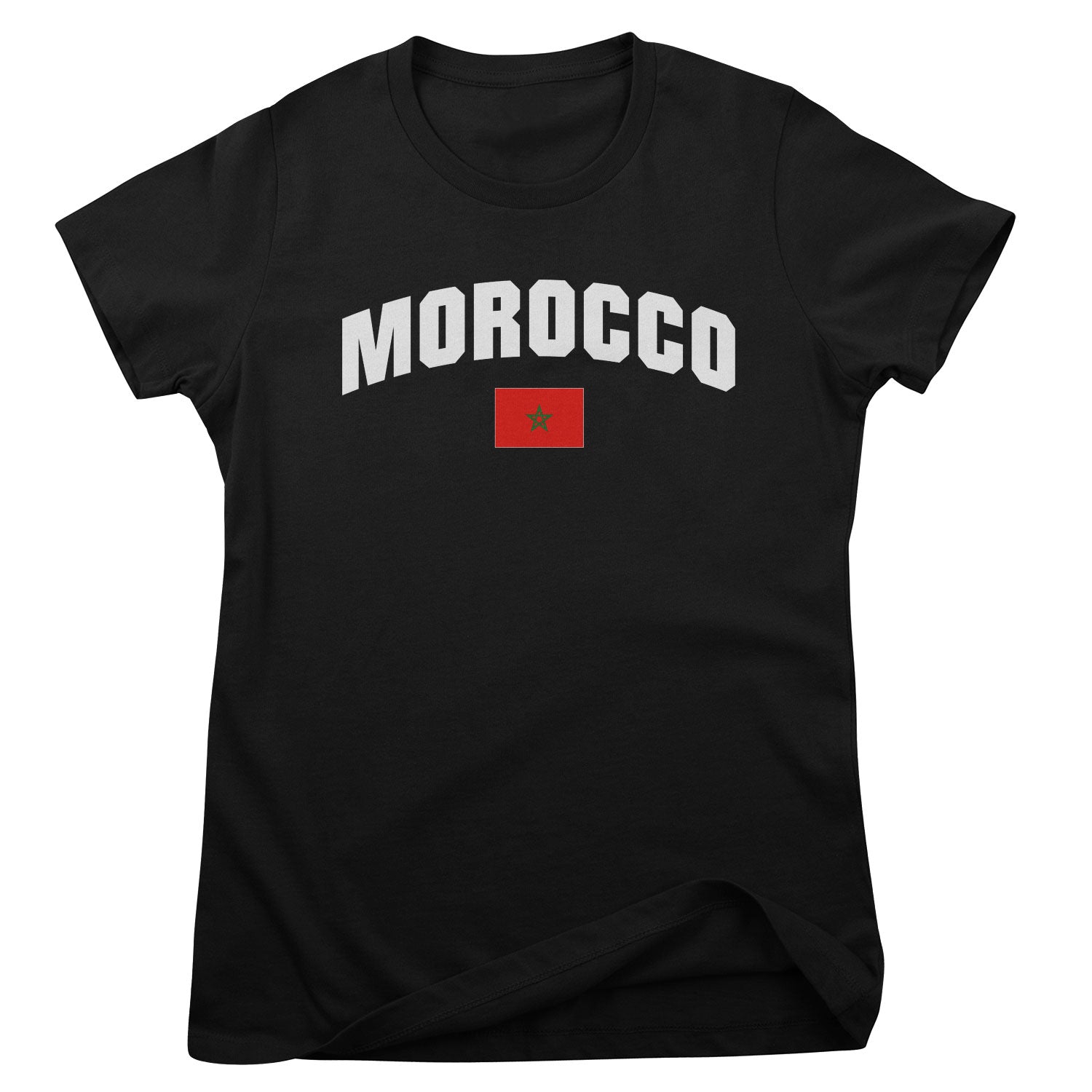 Morocco Flag Girly Tee