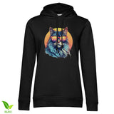 Sunset Cat Shades Girly Hoodie