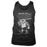 Awesome Dads Have Tattoos & Beards Tank Top