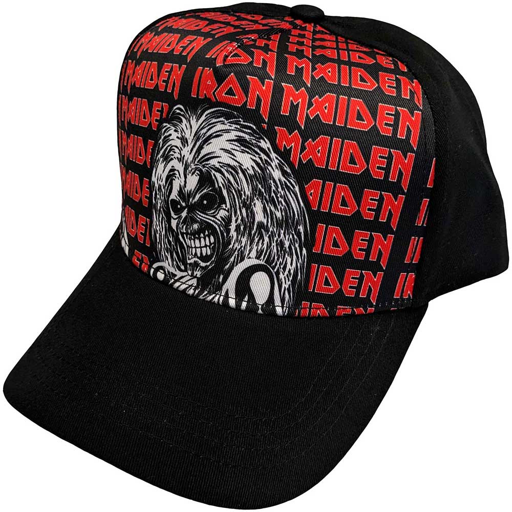 Iron Maiden: Eddie Logo Repeat Cap – officielt merchandise