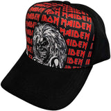 Iron Maiden: Eddie Logo Repeat Cap – officielt merchandise