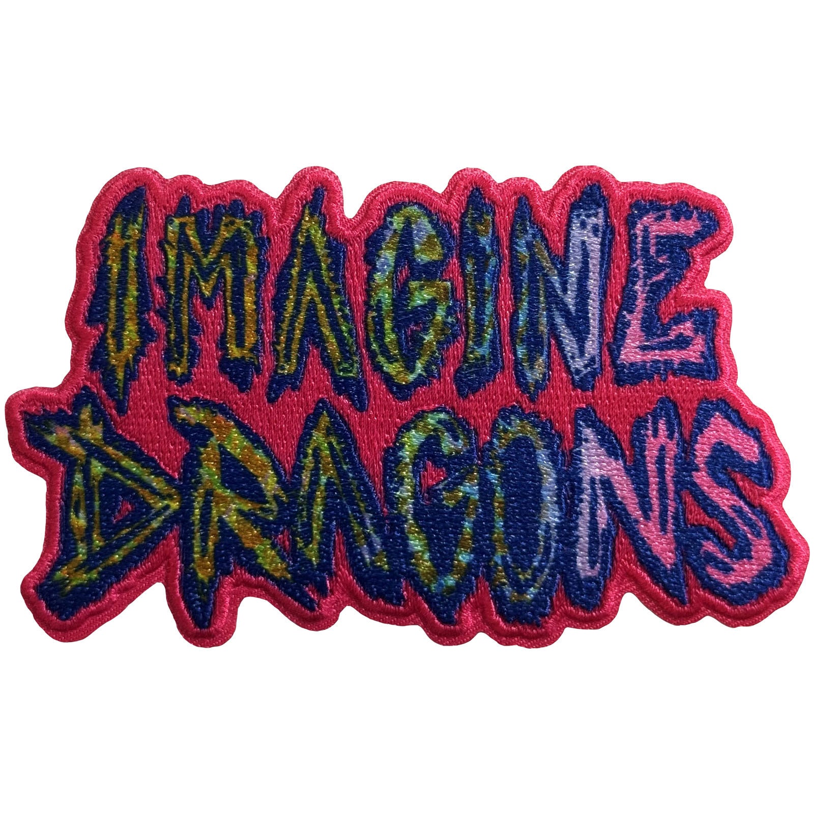 Imagine Dragons: Rainbow Logo Patch – officielt merchandise