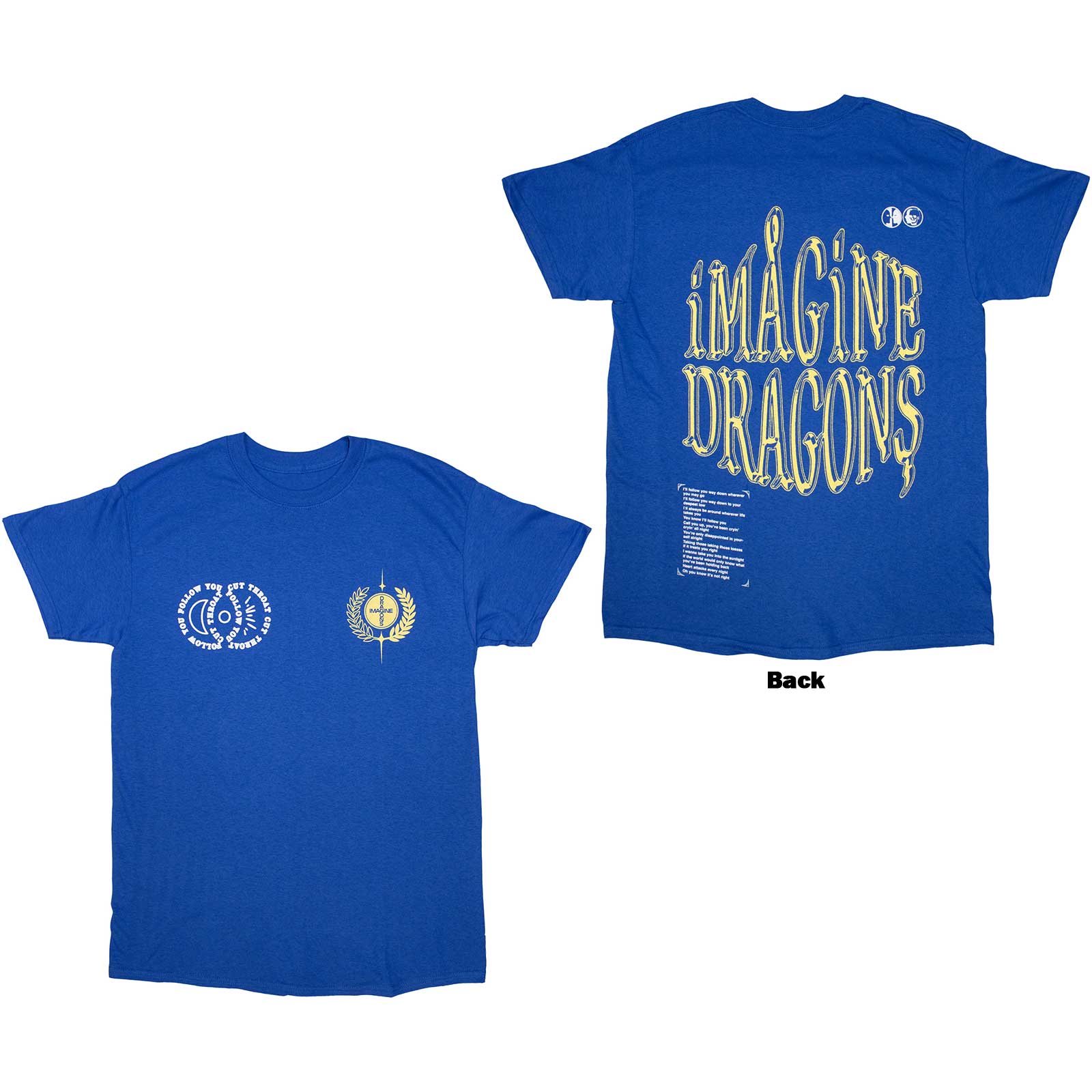 Imagine Dragons: Lyrics T-shirt – officielt merchandise