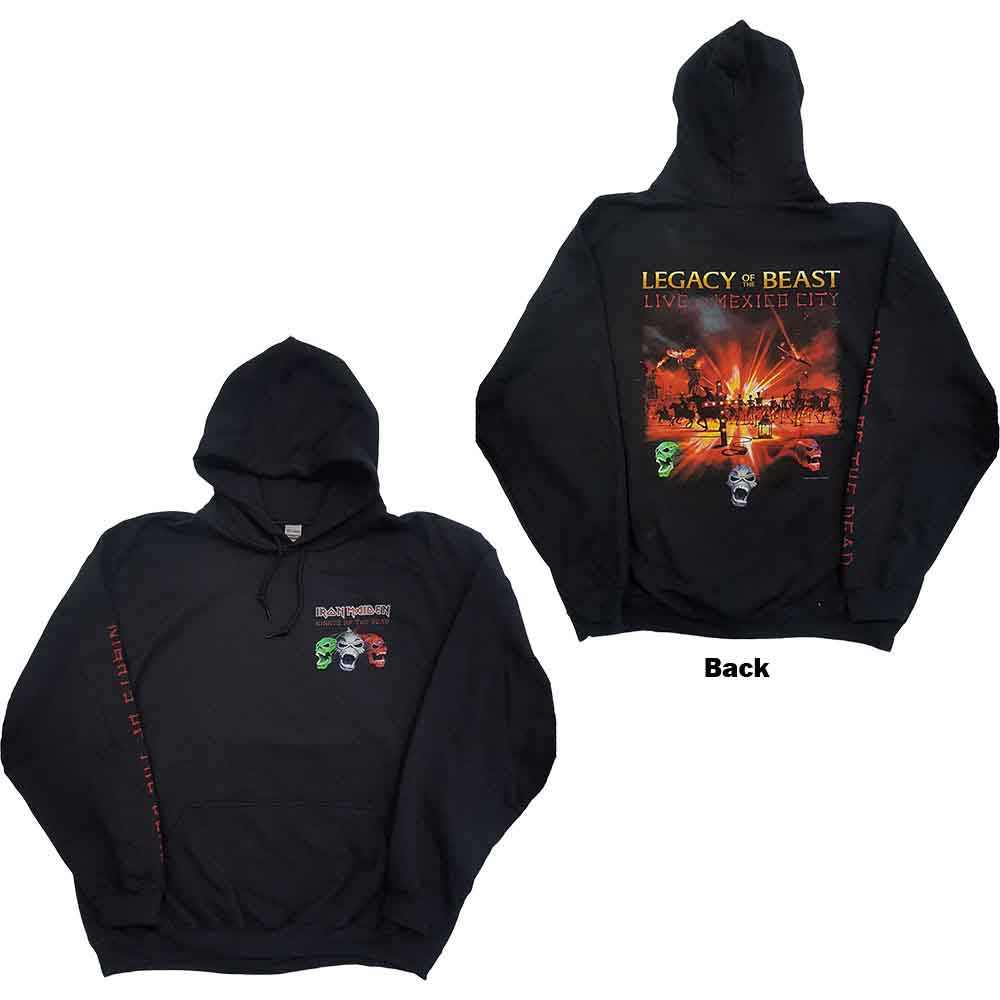 Iron Maiden: Nights Of The Dead (Back & Sleeve Print) Hoodie – officielt merchandise