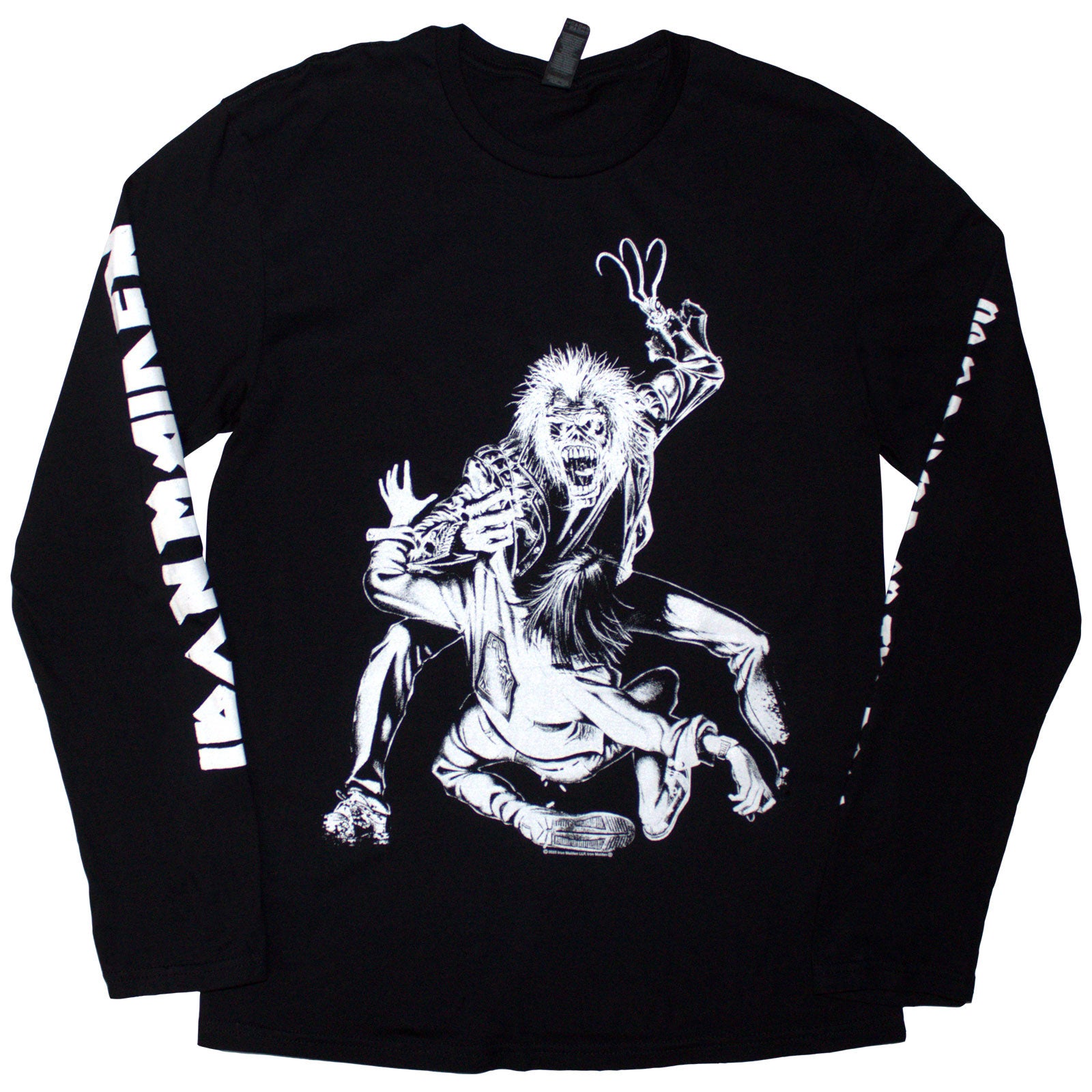 Iron Maiden: No Prayer Claw Isolated Long Sleeve T-Shirt (Sleeve Print)