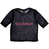 Iron Maiden: Logo Crop Top (Kvinder) (Mesh)