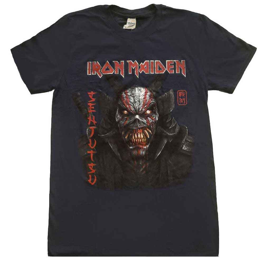 Iron Maiden: Senjutsu Back Cover Vertical Logo T-shirt – officielt merchandise
