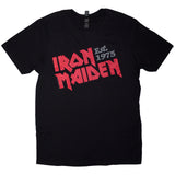 Iron Maiden: Est. 1975 Slanted Logo T-Shirt