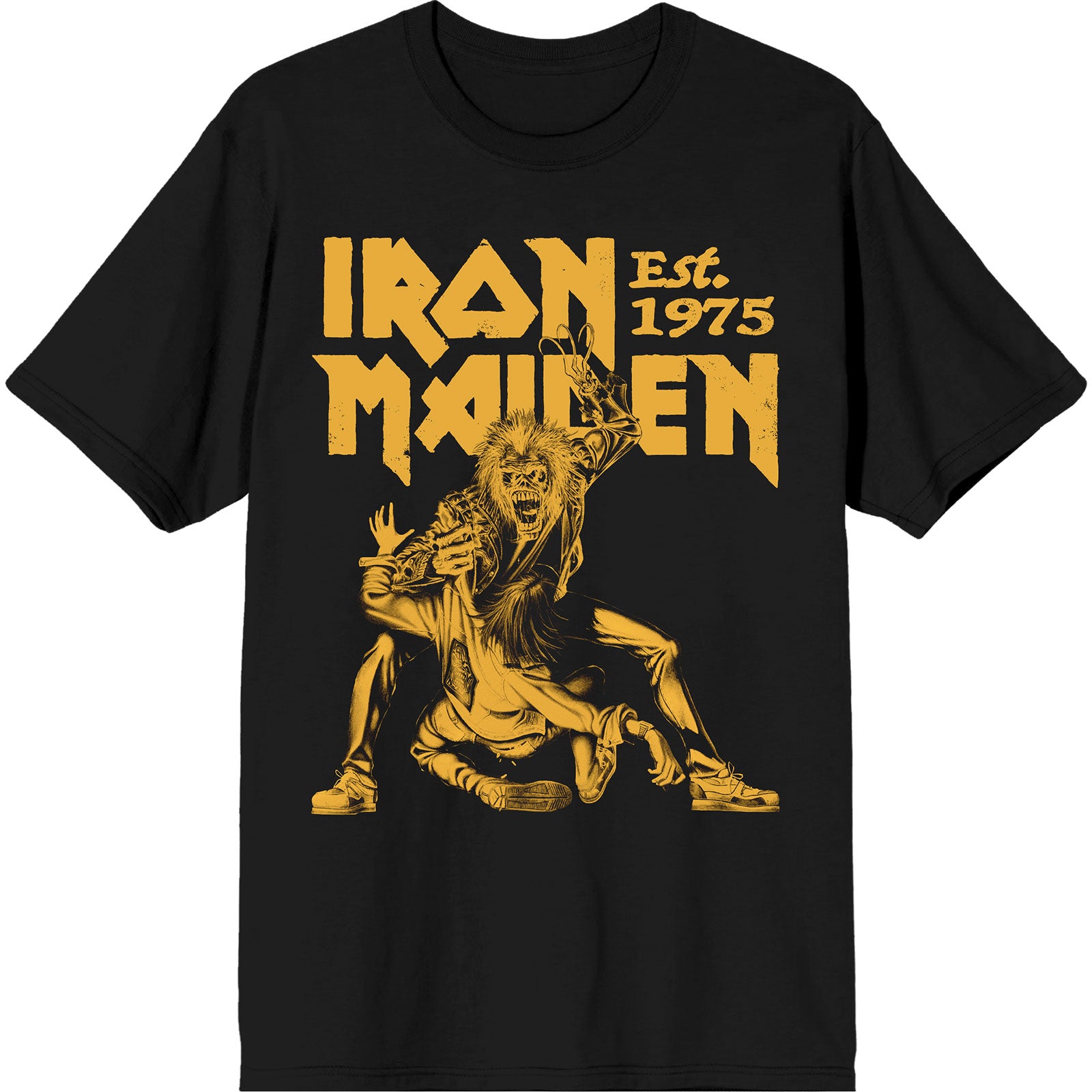 Iron Maiden: Est. 1975 Claw Yellow Graphic T-Shirt