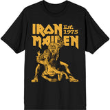Iron Maiden: Est. 1975 Claw Yellow Graphic T-Shirt