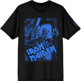 Iron Maiden: Est. 1975 No Prayer Grave Blue T-Shirt (Sleeve Print)