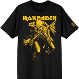 Iron Maiden: 50 Trooper Crop Yellow T-Shirt (Sleeve Print)