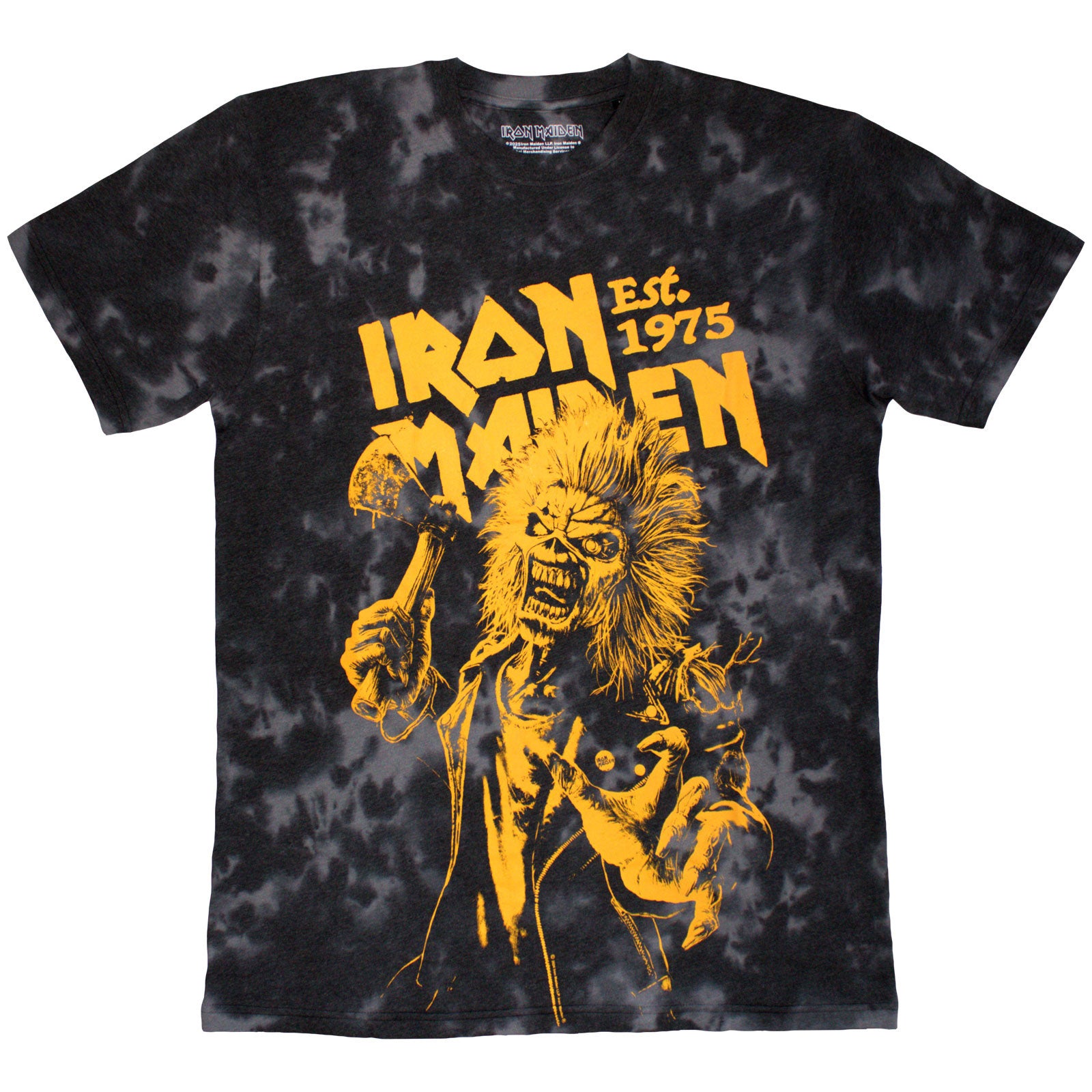 Iron Maiden: Est. 1975 Axe Eddie T-Shirt (Wash)
