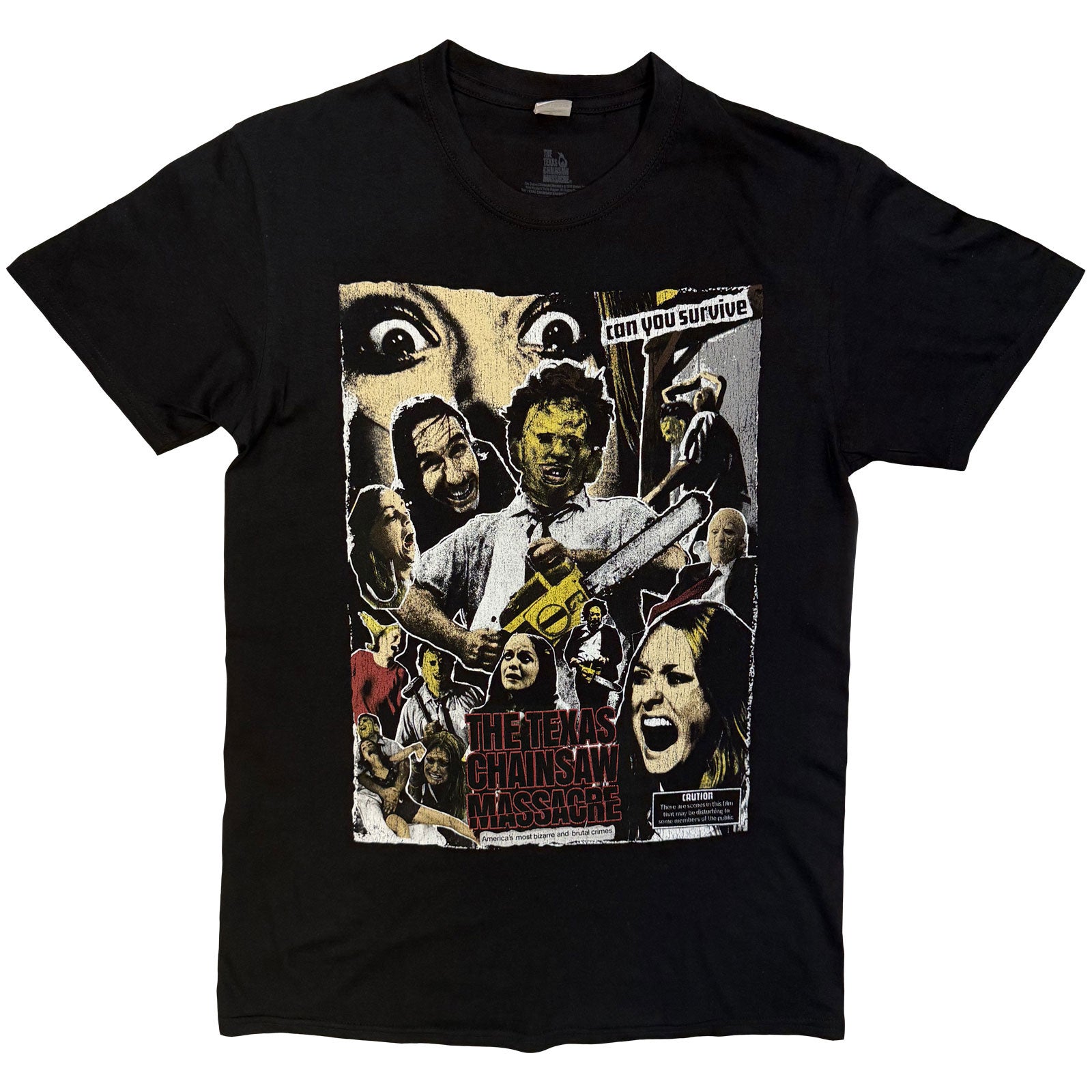 The Texas Chainsaw Massacre: Collage Front T-shirt – officielt merchandise