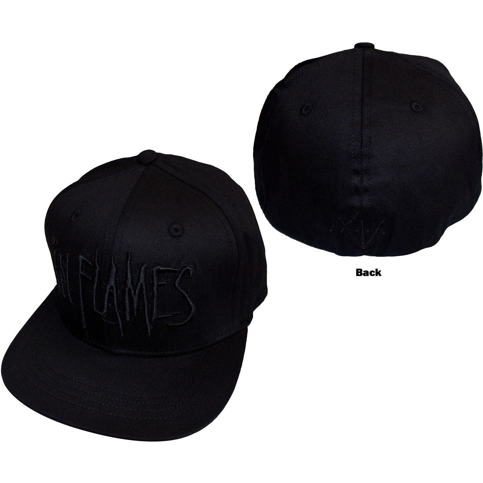 In Flames: Black Logo Snapback Cap