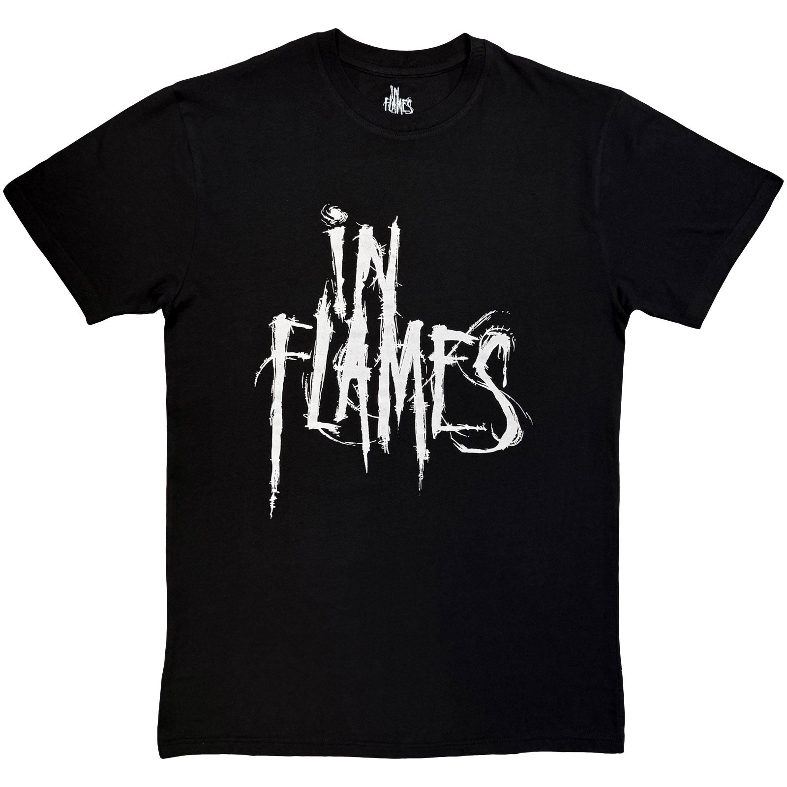 In Flames: Logo Mono T-shirt – officielt merchandise