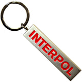 Interpol: Text Logo Keychain (Die Casting)