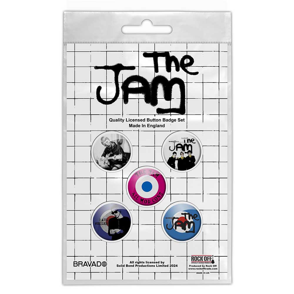 The Jam: All Mod Cons Button Badge Pack