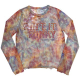 James Brown: Funky Long Sleeve Crop Top (Kvinder) (Mesh)