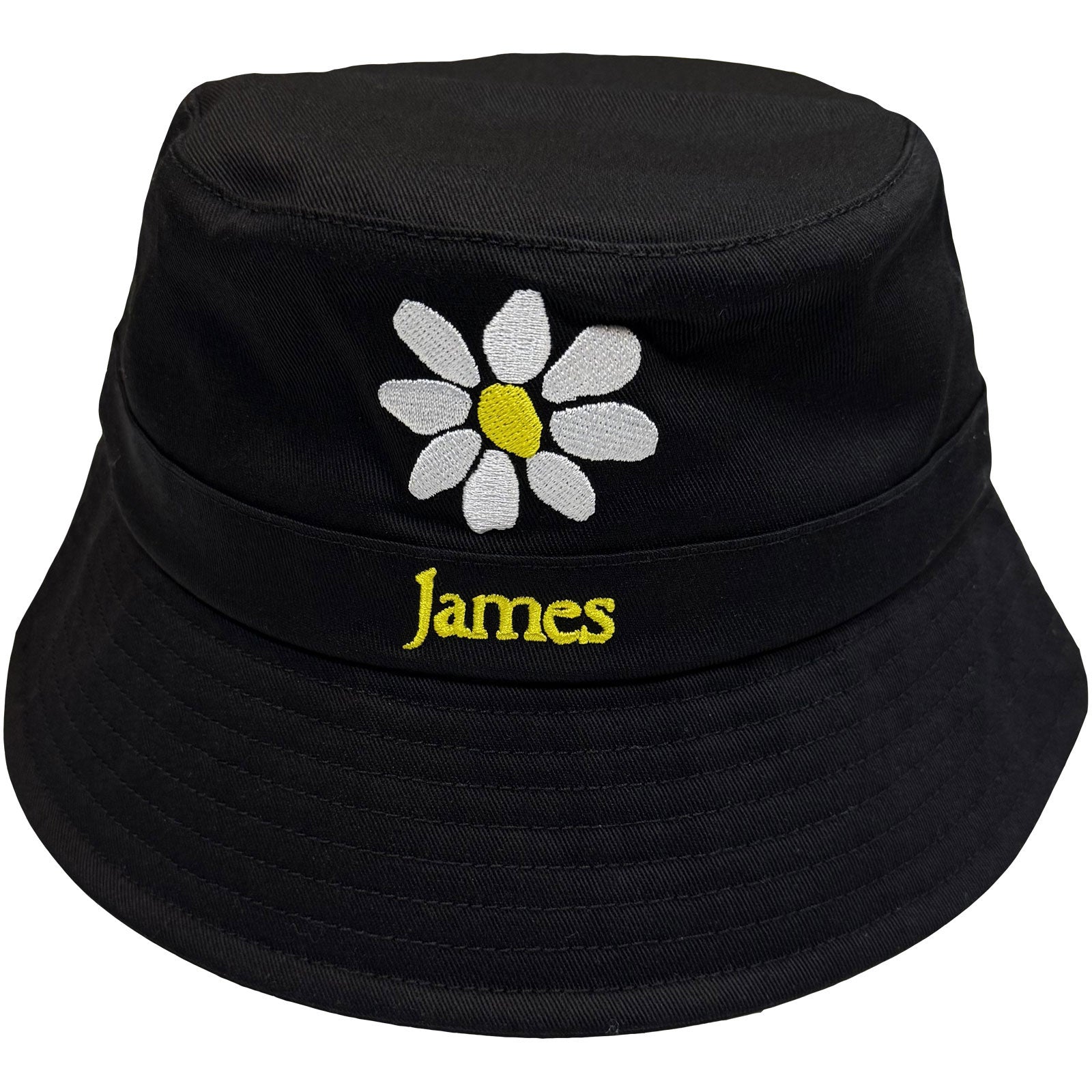 James: Yellow Logo White Daisy Cap – officielt merchandise