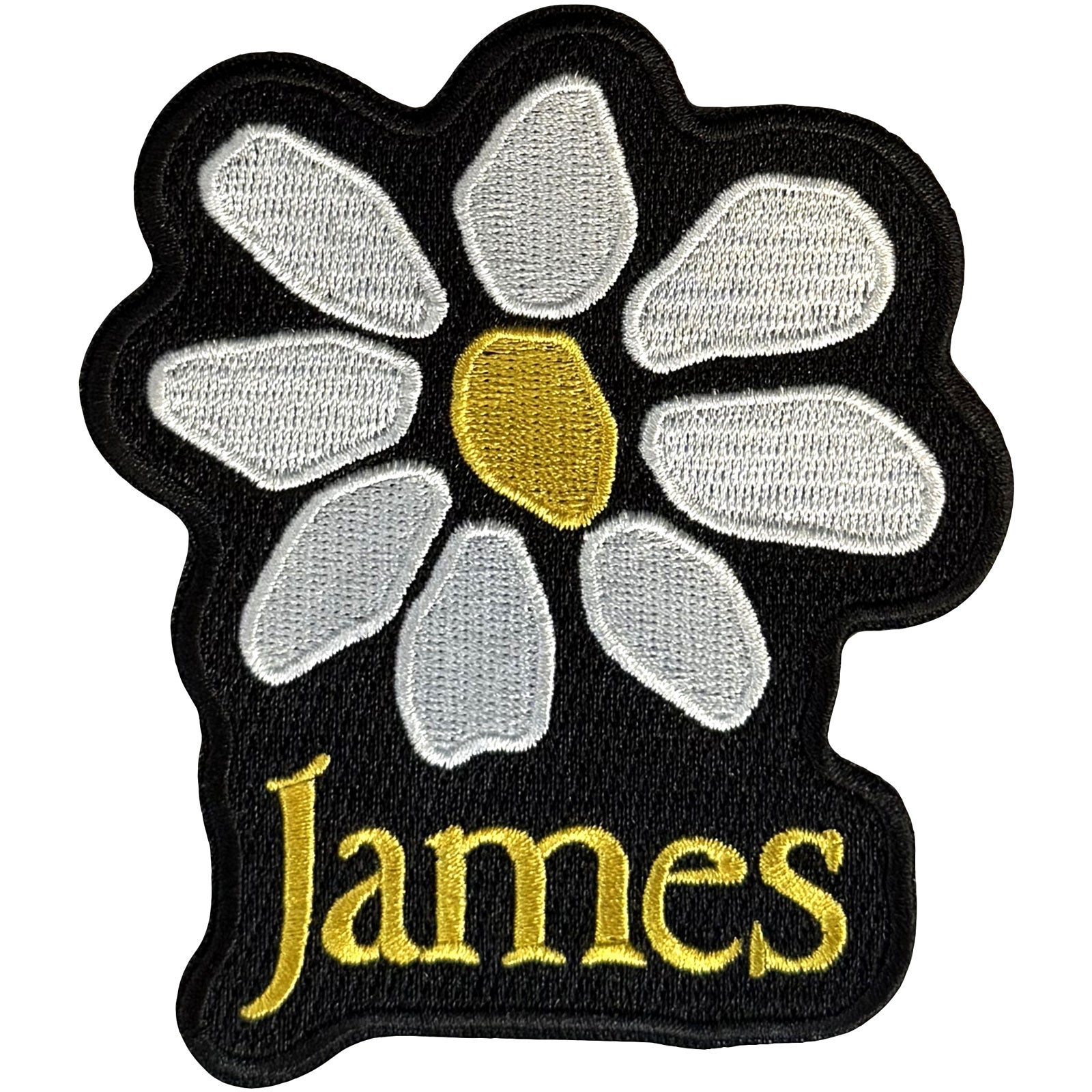 James: Yellow Logo White Daisy Patch – officielt merchandise