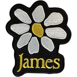 James: Yellow Logo White Daisy Patch – officielt merchandise