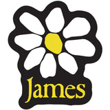 James: Yellow Logo White Daisy Stationery – officielt merchandise