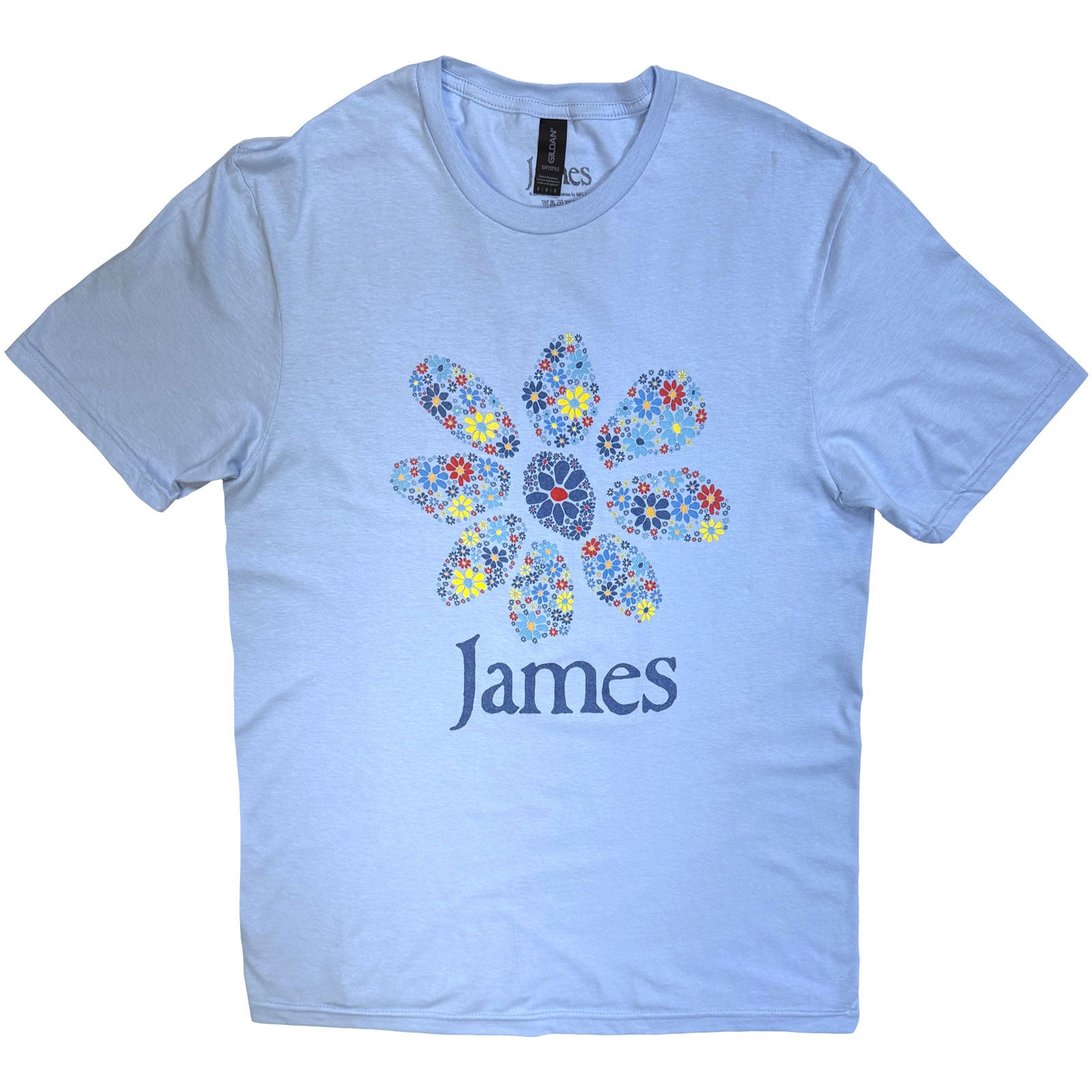 James: Multiple Daisy Logo T-shirt – officielt merchandise