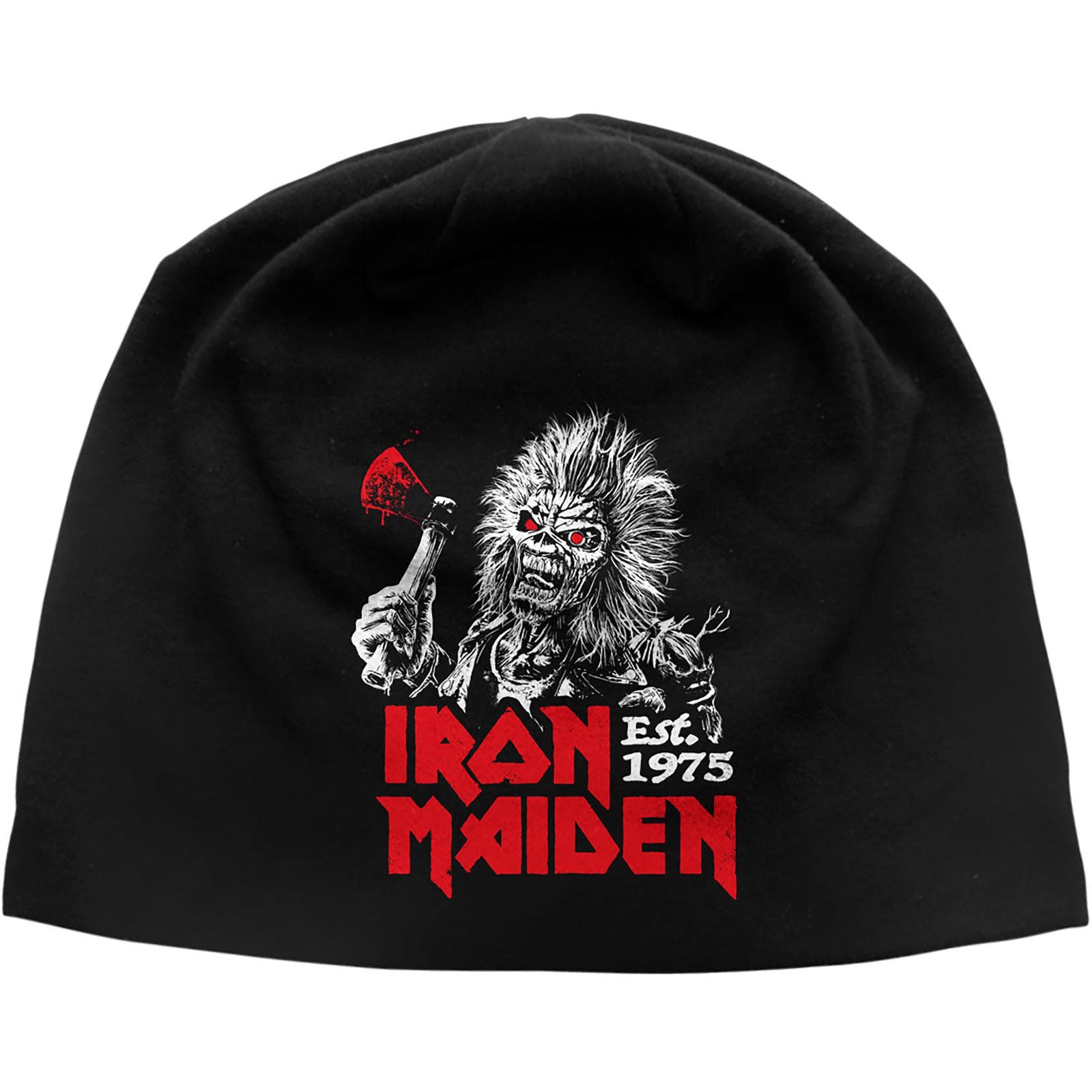 Iron Maiden: Run For Your Lives JD Print Beanie Hat (Discharge Printing)