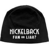 Nickelback: Fan Or Liar JD Print Cap – officielt merchandise