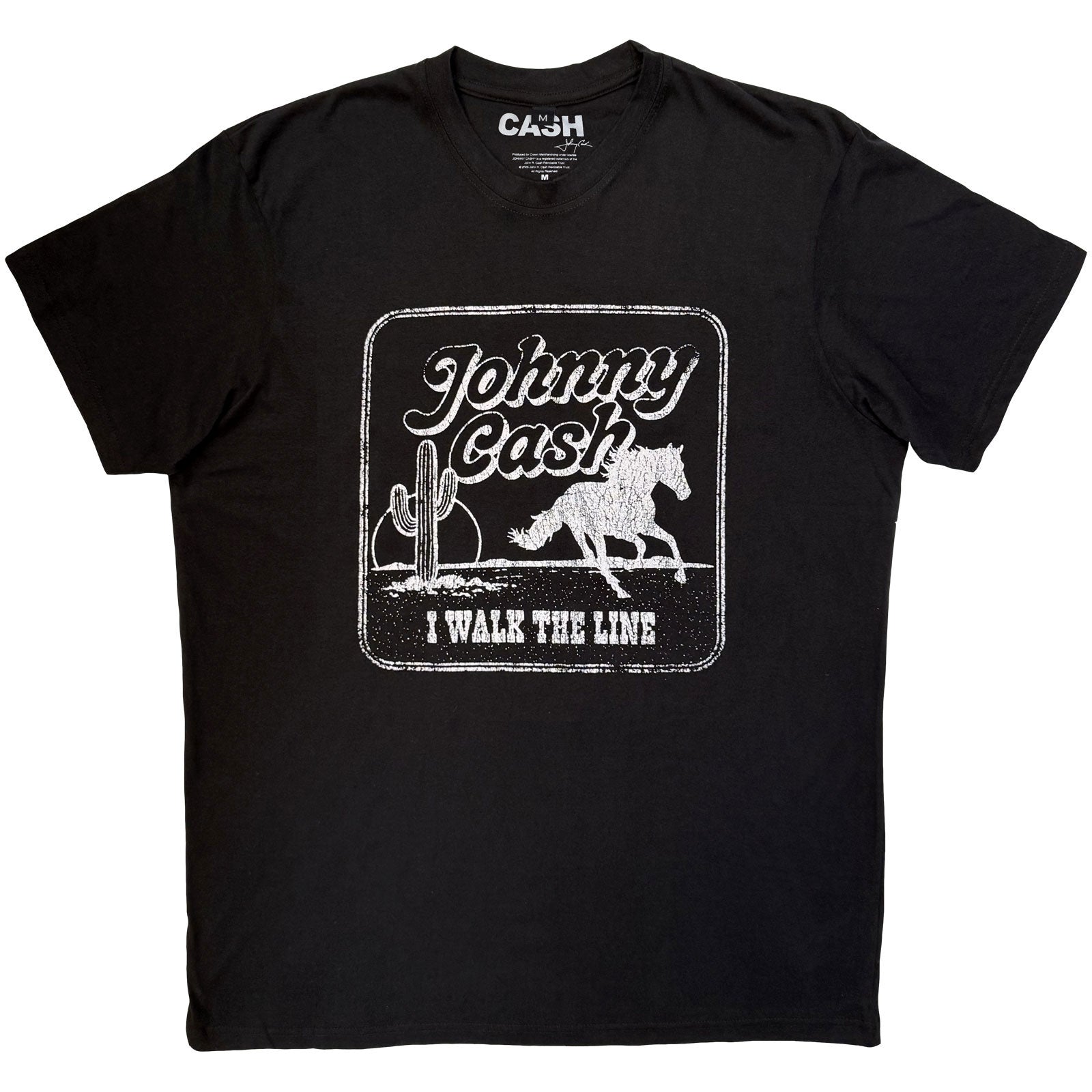 Johnny Cash: I Walk The Line T-shirt – officielt merchandise
