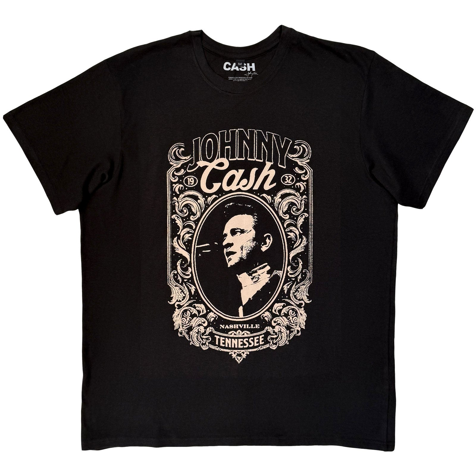Johnny Cash: Nashville T-shirt – officielt merchandise