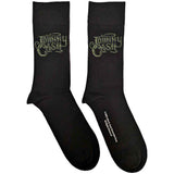 Johnny Cash: Text Logo (UK Size 7 - 11) Strømper – officielt merchandise