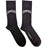 Johnny Cash: Man In Black Logo (Charcoal Grey) (UK Size 7 - 11) Strømper – officielt merchandise